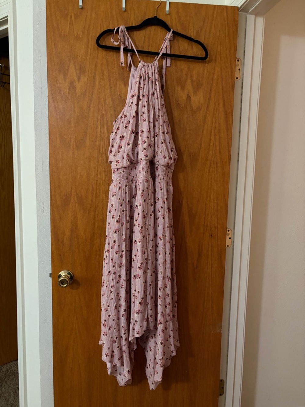 Maurices Pink Floral High-Low Dress